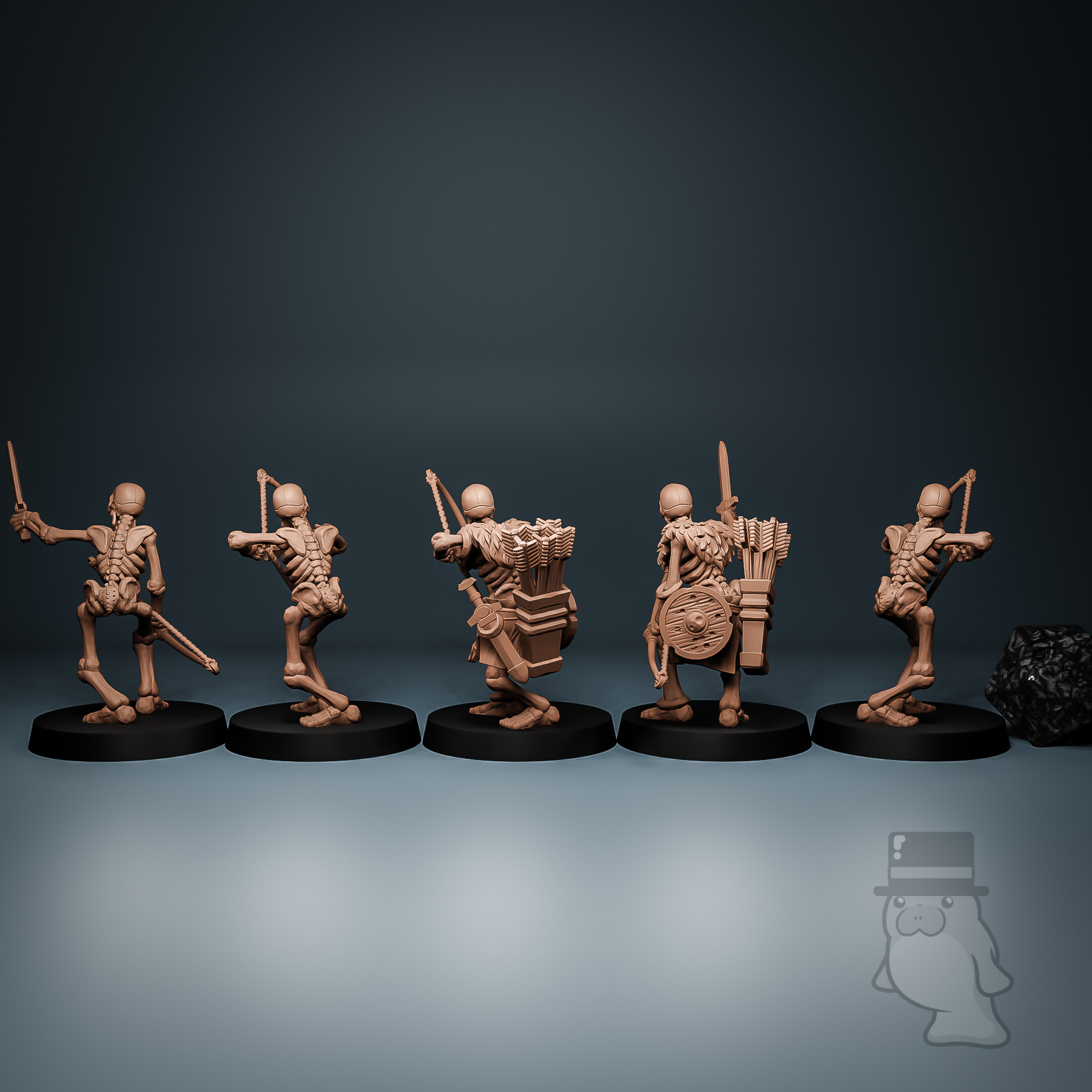 Archers Skeletons Miniatures Mini Manatee New Zealand